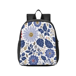 Flowers Design Simple Style <b>Backpack</b> with Zipper Large Capacity Unisex <b>Backpack</b> <b>Waterproof</b> Fashion <b>Backpack</b> - Product Image 1