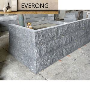 Pierre de mur de jardin en granit naturel fendu, pavage incurvé sur mesure pour l'aménagement paysager <span class=keywords><strong>japonais</strong></span>, pilier de portail, prix usine - Product Image 1