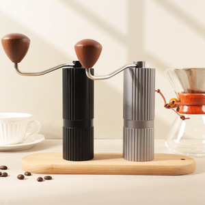 <span class=keywords><strong>Molinillo</strong></span> de Café Manual de Aluminio con Mango de Madera, Muela de Acero Inoxidable, <span class=keywords><strong>Molinillo</strong></span> de Café Portátil - Product Image 1