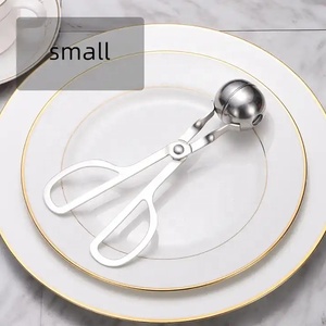 Outils de <span class=keywords><strong>cuisine</strong></span> multi-usages <span class=keywords><strong>cuisine</strong></span> 304 acier inoxydable cuisson de la viande pince à boules de glace pince à boulettes de viande pince à aliments - Product Image 6
