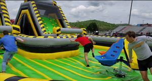 Juego inflable Dizzy Dash carrera de obstáculos ciclón Spinning carrera de obstáculos Carnival <span class=keywords><strong>Ride</strong></span> - Product Image 3