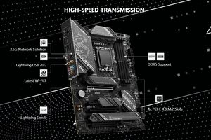 Pour MSI <span class=keywords><strong>Z790</strong></span> GAMING <span class=keywords><strong>PLUS</strong></span> WIFI7 ATX carte mère de bureau Intel Chipset Double mémoire prend en charge 12/13/14th CPU 256GB 5G LAN Wifi 7 - Product Image 6