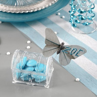 Vente en gros mini coffre au trésor transparent boîte à bonbons en plastique cadeaux fête de mariage faveur paquet de chocolat boîte à bonbons