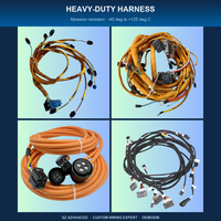 Kabel Konektor Adaptor Kustom 3pin Tahan Air Berperingkat IP66 dengan Konduktor Aluminium PTFE untuk Penggunaan Sepeda Motor