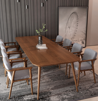 Ensemble de table à manger moderne en bois massif, 8 places, cuisine, style chinois, couleur claire, livraison gratuite