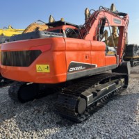 Mesin Penggali Hidrolik DX225NLCA 12 ton, Excavator Crawler Baru, Bucket 0.5-1.2 m³, Mesin Pertambangan untuk Dijual dan Disewa di Afrika