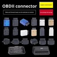 Analyseur de moteur de voiture OBD2 pour prise d'interface Bluetooth Connecteur 16 broches Mâle Boîtier d'assemblage J1962M Montage universel