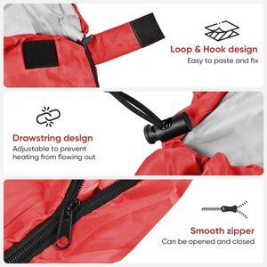 Saco de Dormir Portátil para Acampar al por Mayor, para Adultos, Grueso y Cálido, de Tela de Poliéster, Diseño de Sobre, Características para Primavera y Otoño - Product Image 6