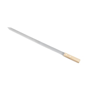 High Quality Stainless Steel BBQ Flat <strong>Skewer</strong> with Wooden Handle Competitive Price <strong>Metal</strong> and Wood Material - Product Image 1