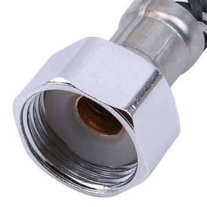 Tuyau flexible tressé en acier inoxydable G1/2 x G1/2 pour l'arrivée d'eau des toilettes et des robinets, idéal pour la salle de bain et l'évier de cuisine - Product Image 4