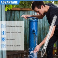 Pointe de filtration auto-pénétrante en acier inoxydable pour forage d'eau et filtration