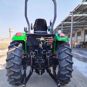 High-efficiency 80HP 4x4 wheeled agricultural tractor for plowing and landscaping, strong power, cultivator-ready - Product Image 2