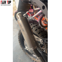 Silencieux d'échappement modifié TEENTOP pour CF MOTO 450MT, en alliage de titane, échappement à enfiler, améliore la puissance, son profond et agressif