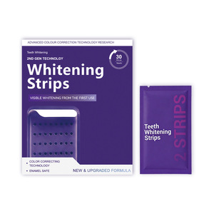 Tiras Blanqueadoras de Dientes Moradas de Marca Privada al por Mayor V34 PAP, Corrección de Color, Blanqueamiento Visible Rápido, Suministro de Fábrica - Product Image 4