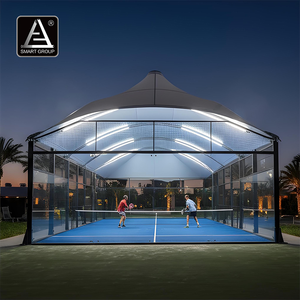 Pista <span class=keywords><strong>de</strong></span> Pádel Deportiva Inteligente para Exteriores con Cubierta <span class=keywords><strong>de</strong></span> Membrana <span class=keywords><strong>de</strong></span> PVDF, Kits <span class=keywords><strong>de</strong></span> Pista <span class=keywords><strong>de</strong></span> Pádel <span class=keywords><strong>de</strong></span> Lujo con Estructura <span class=keywords><strong>de</strong></span> Acero y Techo - Product Image 5