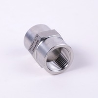 Raccord hexagonal double en acier inoxydable 304, usiné CNC, surface lisse, haute pression classe 3000, normes BSPP BSPT, marque ZL, 1/2, 3/4, 1 pouce