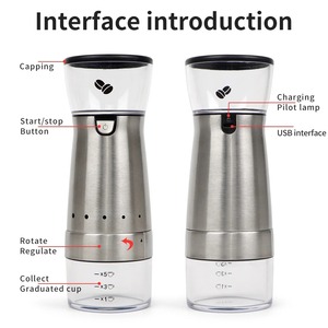 Nuevo Molinillo de Café Eléctrico Portátil Mejorado, Carga USB TIPO-C, Núcleo de Molienda de Cerámica Profesional, Molinillo de Granos de Café - Product Image 6