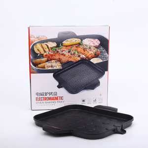 Multifunctional Cast Iron Grill Pan Rectangular Thickened Durable For Home And Commercial Use - Product Image 4