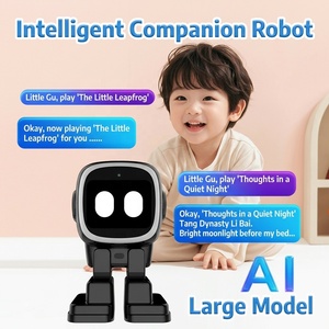 Robot IA bipède à moule exclusif, écran tactile 2,4 pouces, batterie 2500 mAh, caméra, appels vidéo, compagnon éducatif et d'apprentissage, cadeau <span class=keywords><strong>pour</strong></span> enfants, vente en gros - Product Image 1