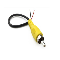 Câble RCA femelle Hitec HTP13003 avec gaine en PVC, connecteurs nickelés, conducteur en cuivre nu, transmission audio pour