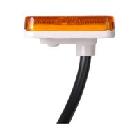 Feu de position latéral LED rectangulaire haute qualité 10V-30V 115,5 mm rouge ambre blanc étanche pour camion et remorque, ajustement universel