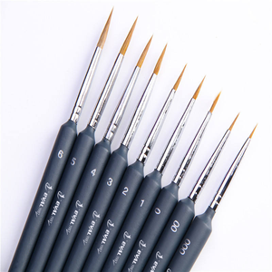 Nuovo arrivo pennelli multifunzione in miniatura manico in <span class=keywords><strong>legno</strong></span> spazzole porcellane dentali - Product Image 3