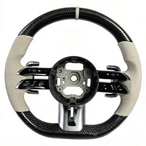 Volant de direction complet en carbone personnalisé pour <span class=keywords><strong>Mercedes</strong></span> Benz W204 W209 W221 C300 W176 X164 GLC200 - Product Image 2