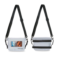 Sac étanche en TPU de 3 L avec sangle réglable, compartiments spacieux, pochette de protection pour appareil photo et équipement de pêche, sac à main imperméable