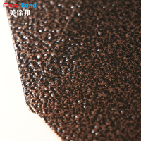 Revêtement en poudre métallique argentée craquelée résistant aux intempéries pour ornements métalliques d'extérieur