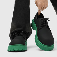 Chaussures décontractées pour hommes en PU artificiel au design unique, style Instagram, esthétique haut de gamme, semelle épaisse rehaussante