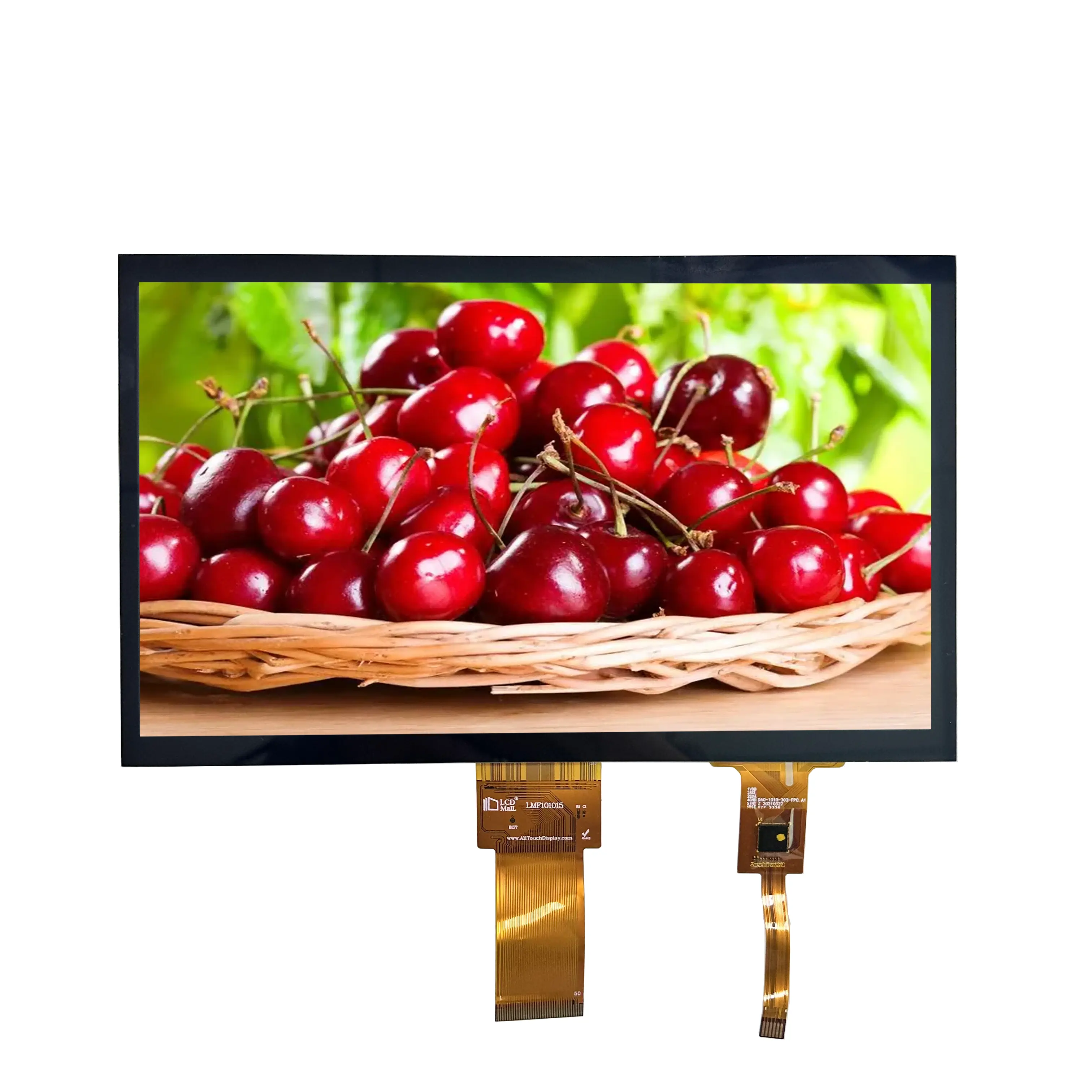 IPS LCD modülü 10.1 inç TFT LCD ekran 1024*600 çözünürlük yazıcı için RGB arayüzü ile kapasitif dokunmatik