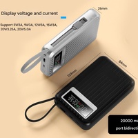 Grosir kustom Logo Power Bank portabel pengisian daya Bank Display 100W Laptop 20000mah baterai Bank