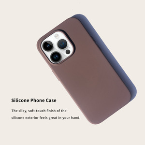 เคสโทรศัพท์ซิลิโคนกันกระแทกคุณภาพพรีเมียมพร้อมโลโก้สำหรับ iPhone 15 ขายส่ง - Product Image 4