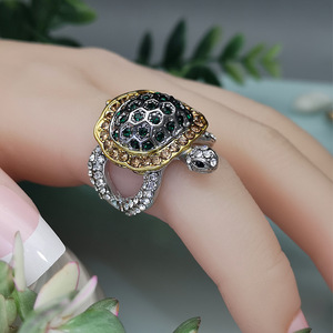 Anello a forma di tartaruga, accessori di moda dal design naturale per l'uso quotidiano - Product Image 3