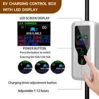 Cargador Portátil para Vehículos Eléctricos Wufen de 7KW con Enchufe NEMA 6-50P, Conector Tipo 2, Clasificación IP67 para Uso Industrial