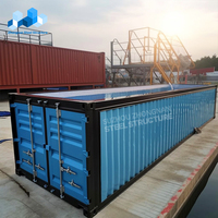 Prix bon marché usine modulaire mobile préfabriqué conteneur natation 20 pieds 40 pieds conteneur d'expédition piscine