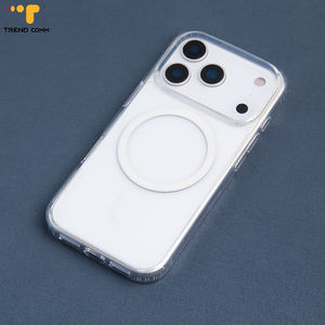 Bulk Acryl Magnet ring Kompatible Telefon hülle Schlanke kabellose Lade abdeckung mit eingebautem Ständer - Product Image 1