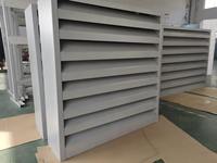 Volets acoustiques horizontaux galvanisés, atténuateurs de bruit – Design moderne, forme carrée, écologiques, enroulables et déroulables, faciles à installer