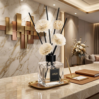 Diffuseur de parfum en rotin naturel tissé à la main de luxe, bâtonnets parfumés, décoration d'intérieur, huile parfumée, aromathérapie, spray d'ambiance, désodorisant