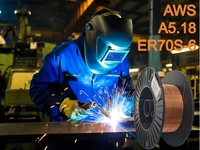 Fil de soudage en acier au carbone AWS A5.18 ER70S-6 MIG CO2 à protection gazeuse, certification ISO TUV CE