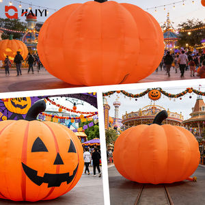 Arche gonflable publicitaire personnalisée, citrouille géante illuminée par LED pour la promotion, Halloween - Product Image 4