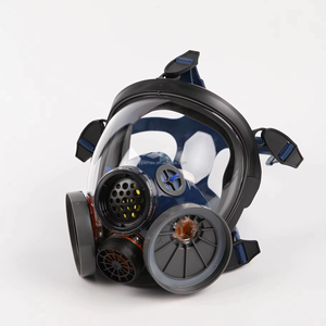 Set Respirator masker <span class=keywords><strong>Gas</strong></span> tugas berat, untuk konstruksi, mengecat, dan perlindungan wajah las - Product Image 1