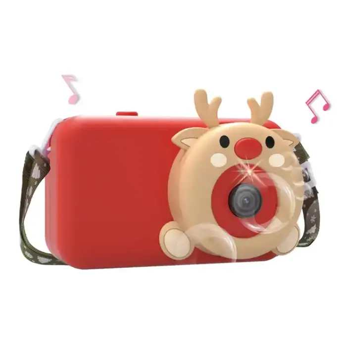 Mesin gelembung anak-anak Elk Natal kartun terlaris dengan musik ringan mainan hadiah plastik kualitas tinggi grosir