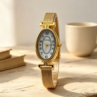 Montre à quartz pour femme de luxe, nouvelle, de forme ovale, bracelet en acrylique, cadran en nacre, chiffres arabes, écologique, 30 mm, vintage
