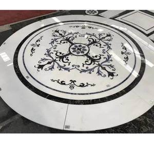 BIỆT THỰ Trang Trí Nội Thất Nhà Vệ Sinh Đá Cẩm Thạch Tự Nhiên Sàn Gạch Huy Chương Waterjet - Product Image 1
