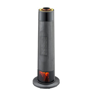 Tower Heater With Simulated Flame Light Silent Standing Design For Living Room Whole House Heating - Product Image 2