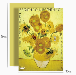 Papier kraft style peinture à l'huile, vente en gros d'usine, papier d'emballage pour fleurs, emballage cadeau pour bouquet de fleurs, matériel d'emballage DIY - Product Image 4