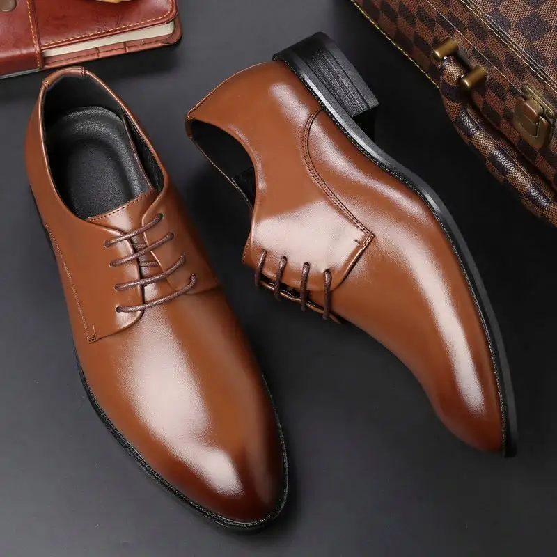 Zapato Derby Shoes Oxford abito da uomo Business scarpe italiane scarpe classiche in pelle scamosciata da uomo