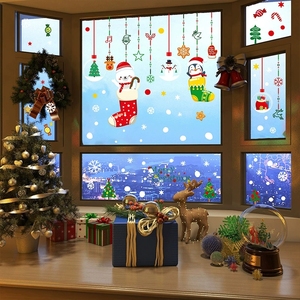 Pegatinas Térmicas para Ventanas con Diseño Navideño Vintage, para Decoración Acogedora del Hogar y Escaparates - Product Image 4