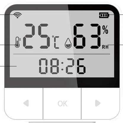 App Control Temperature Humidity Measurement Digital Indoor Hygrometer Thermometer